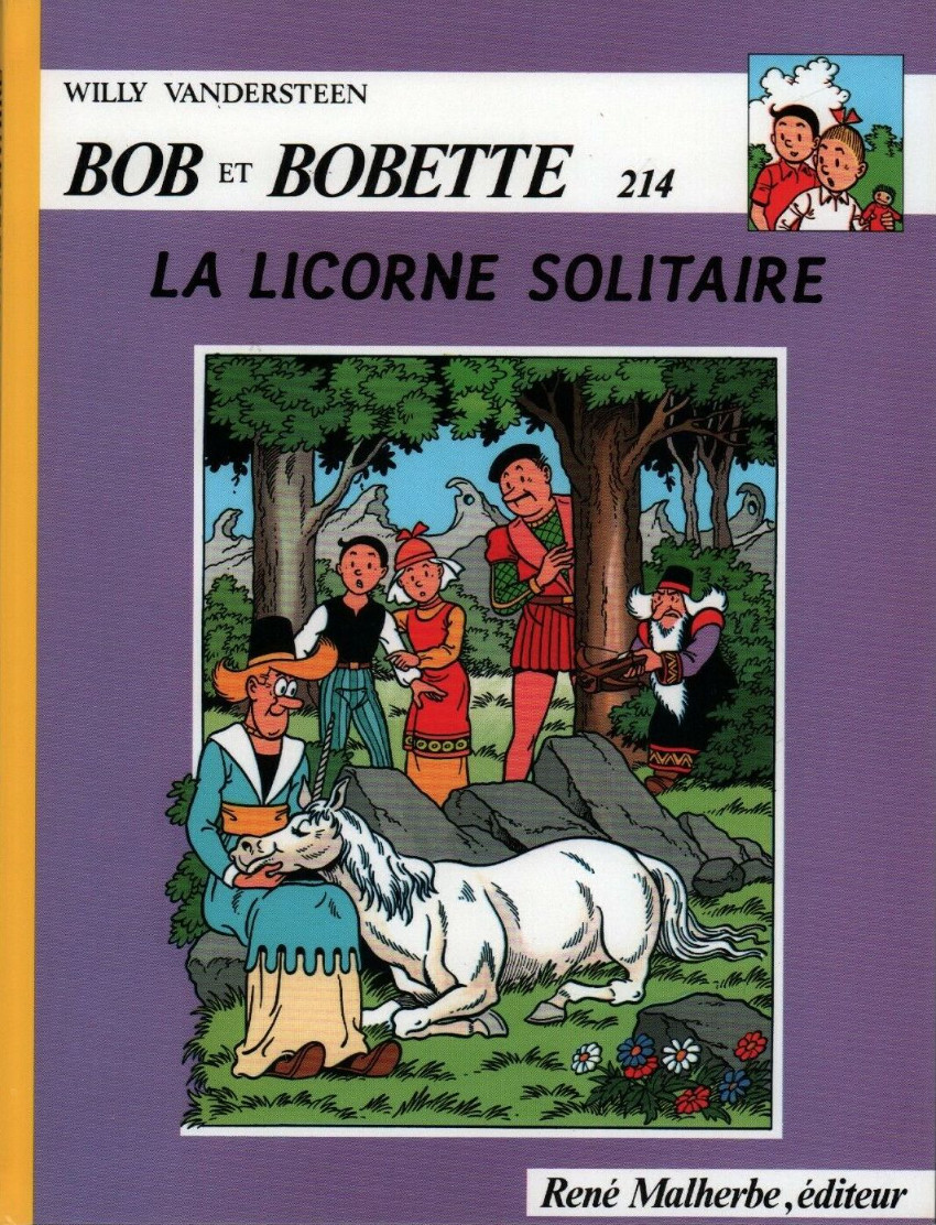 Couverture de l'album Bob et Bobette Tome 214 La licorne solitaire