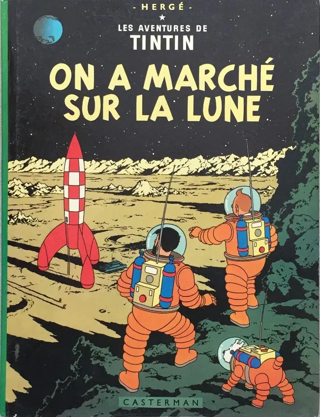 Couverture de l'album Tintin Tome 17 On a marché sur la Lune