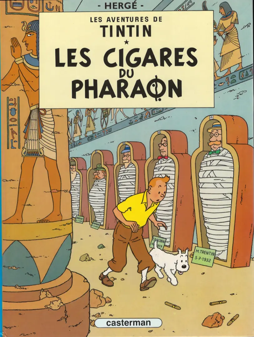 Couverture de l'album Tintin Tome 4 Les Cigares du Pharaon