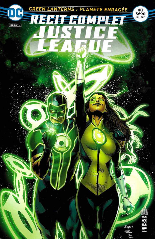 Couverture de l'album Justice League - Récit Complet #2 Green Lanterns : Planète enragée