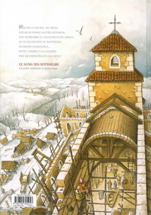 Verso de l'album Le sang des bâtisseurs Livre 1