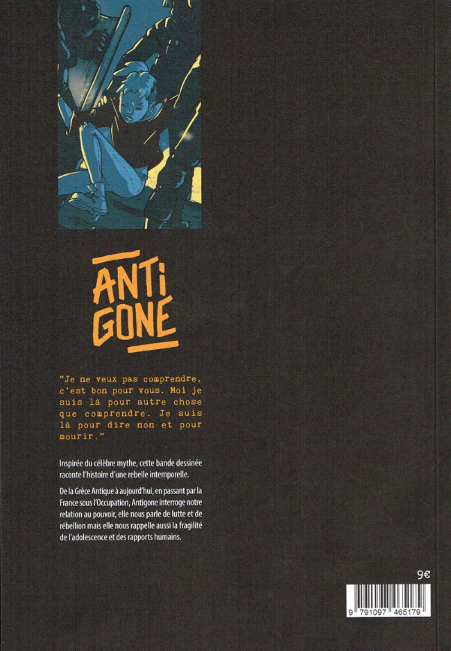 Verso de l'album Antigone