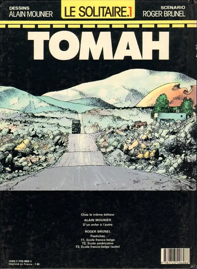 Verso de l'album Le Solitaire Tome 1 Tomah