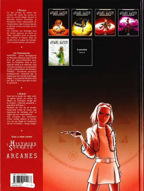 Verso de l'album Arcane majeur Tome 5 Lady Luck