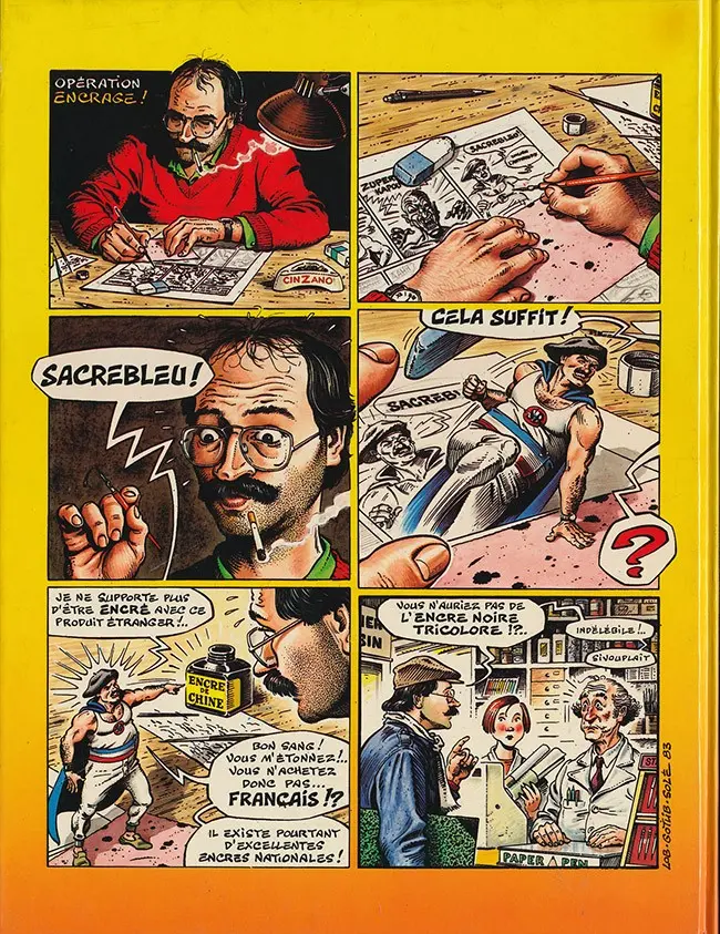 Verso de l'album SuperDupont Tome 4 Oui nide iou