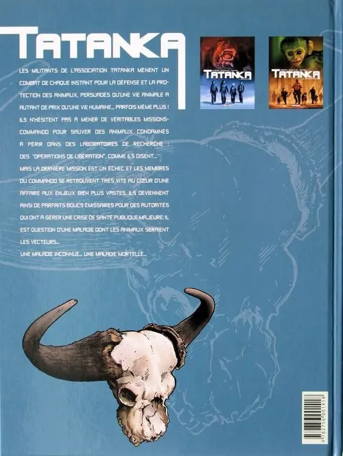 Verso de l'album Tatanka Tome 2 Contamination
