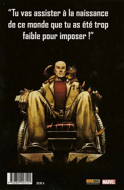 Verso de l'album Ultimate X-Men Tome 2 Tournée mondiale
