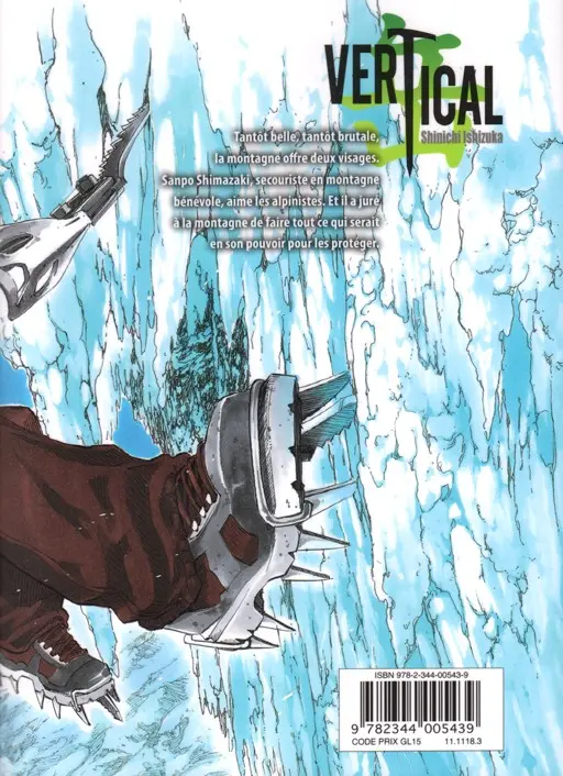 Verso de l'album Vertical Tome 9