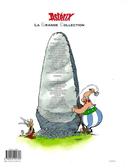 Verso de l'album Astérix La Grande Collection Tome 8 Astérix chez les bretons