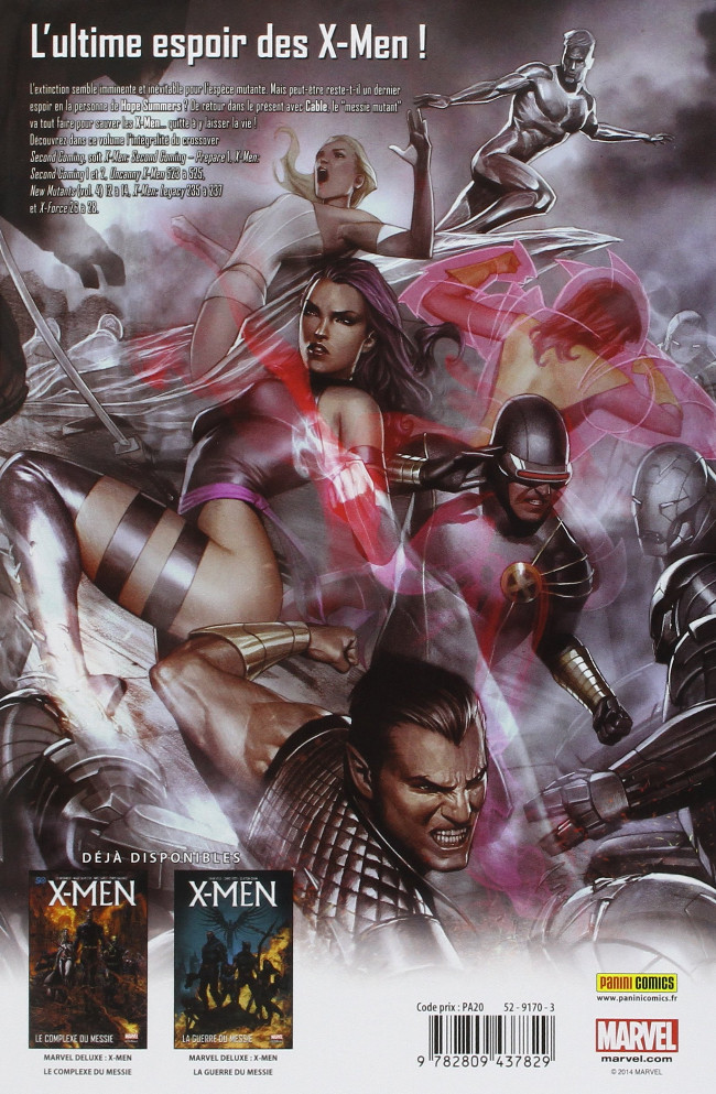 Verso de l'album X-Men - Trilogie du Messie Tome 3 Le Retour du Messie
