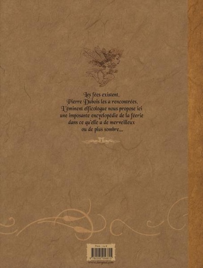 Verso de l'album Encyclopédie de la féerie - Lettre A