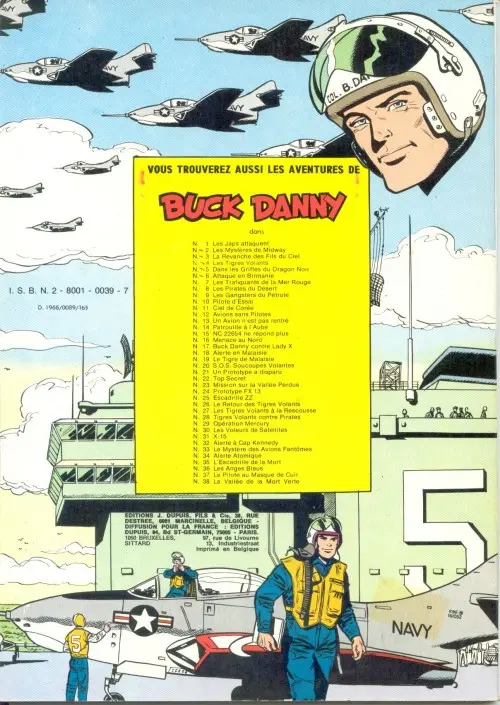 Verso de l'album Buck Danny Tome 2 Les mystères de Midway