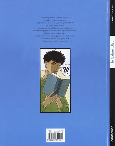 Verso de l'album Le Cahier bleu Tome 1