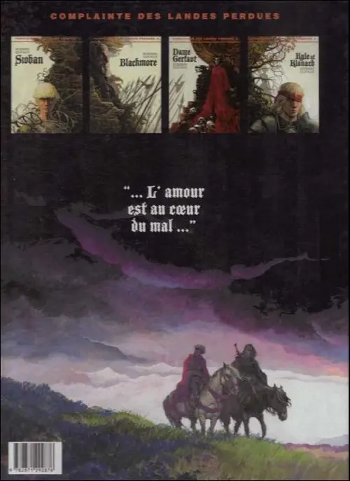 Verso de l'album Complainte des Landes perdues Sioban Tome 1 Sioban