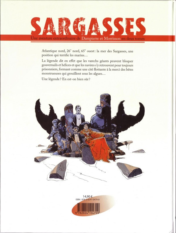 Verso de l'album Une aventure de Dampierre et Morrisson / Sargasses Tome 1 Sargasses