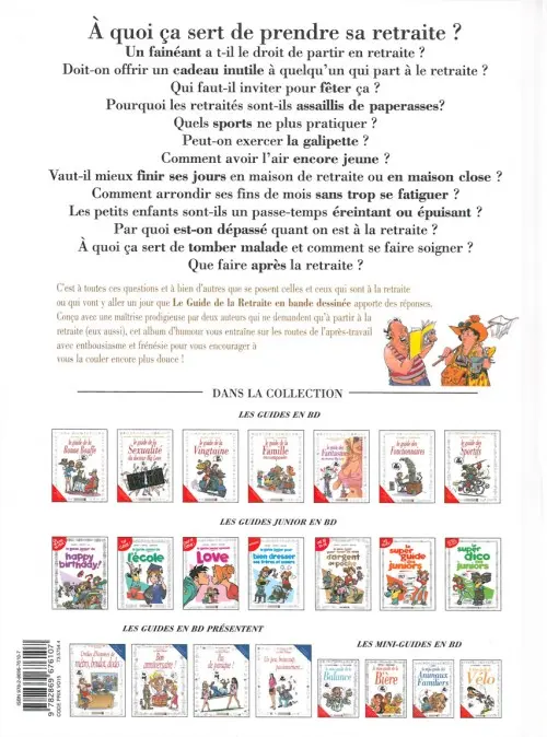 Verso de l'album Le Guide Tome 9 Le guide de la retraite