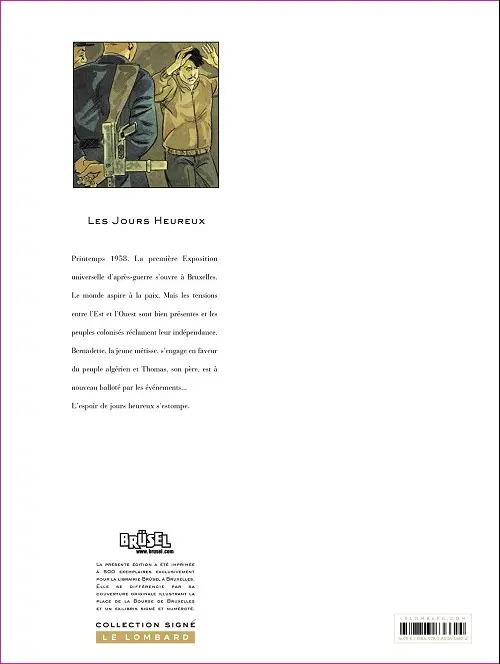 Verso de l'album Les Jours Heureux Tome 1 Expo 58