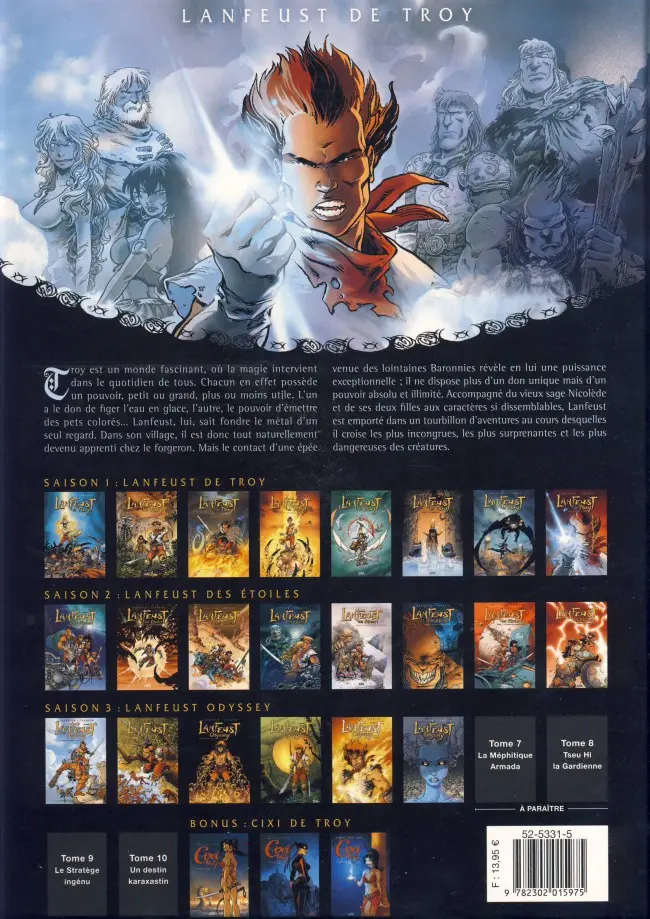 Verso de l'album Lanfeust de Troy Tome 8 La bête fabuleuse