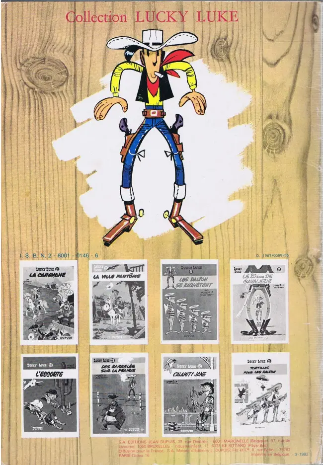 Verso de l'album Lucky Luke Tome 7 L'Elixir du Docteur Doxey