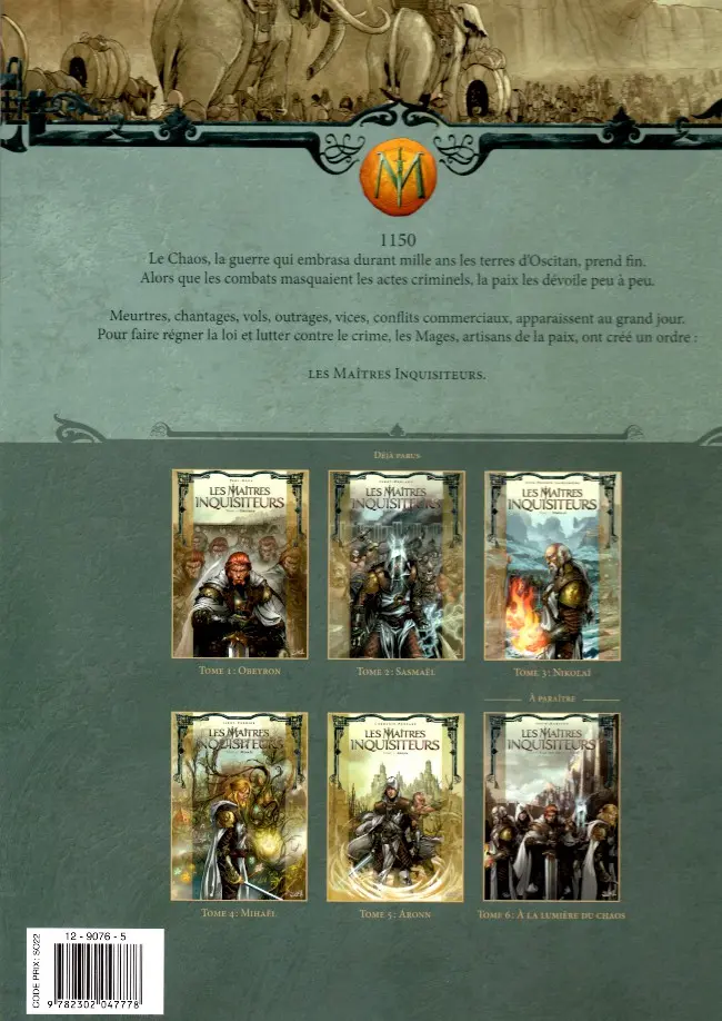 Verso de l'album Les Maîtres inquisiteurs Tome 3 Nikolaï