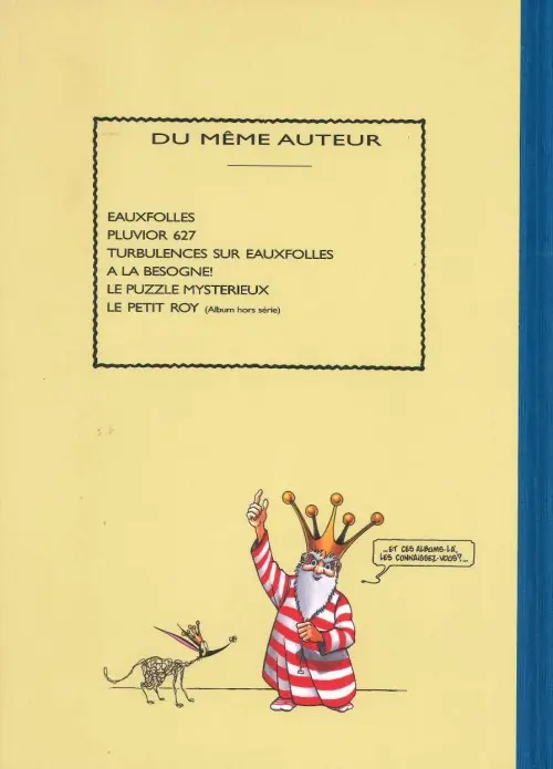 Verso de l'album La Nef des fous Tome 5 Le puzzle mystèrieux