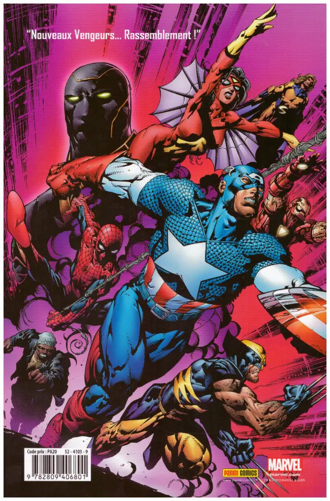 Verso de l'album The New Avengers Tome 2 Secrets et mensonges