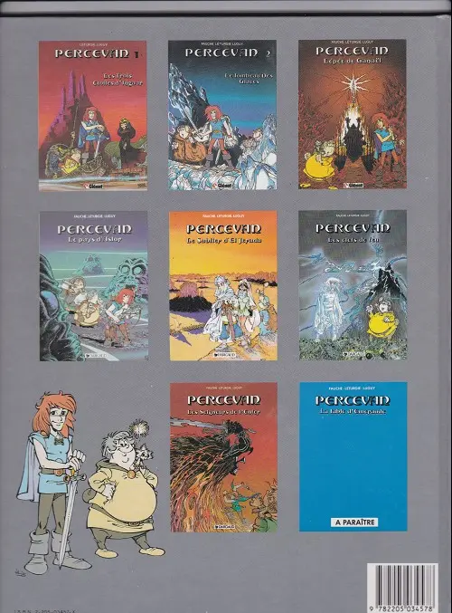 Verso de l'album Percevan Tome 6 Les clefs de feu