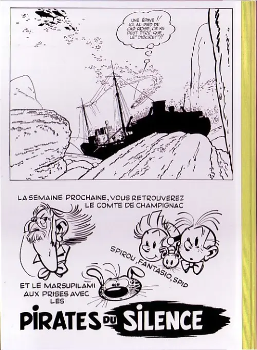 Verso de l'album Spirou et Fantasio Tome 9 Le repaire de la murène