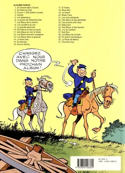 Verso de l'album Les Tuniques Bleues Tome 3 Et pour quinze cents dollars en plus