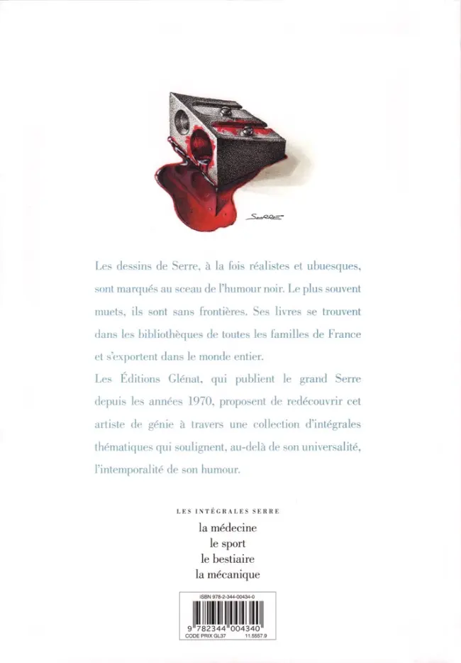 Verso de l'album Serre - Les intégrales La mécanique
