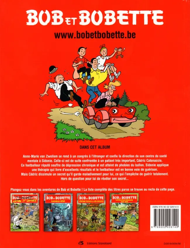 Verso de l'album Bob et Bobette Tome 335 Le monstre de cuir