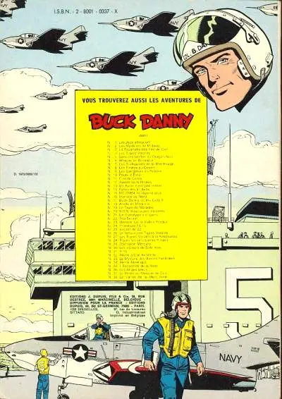 Verso de l'album Buck Danny Tome 38 La vallée de la mort verte