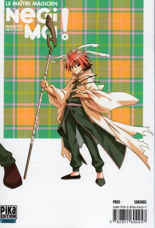Verso de l'album Negima ! - Le Maître Magicien 29