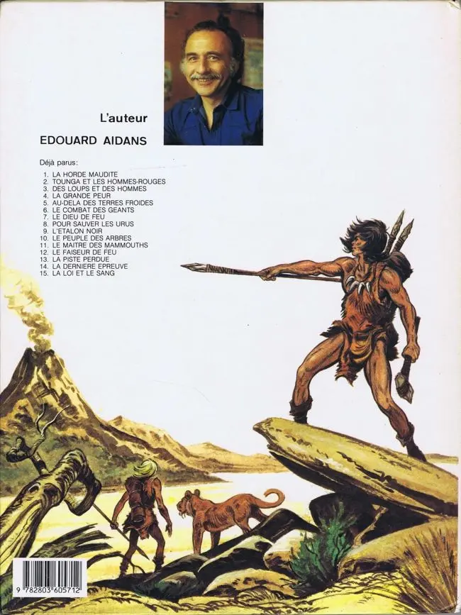 Verso de l'album Tounga Tome 15 La loi et le sang