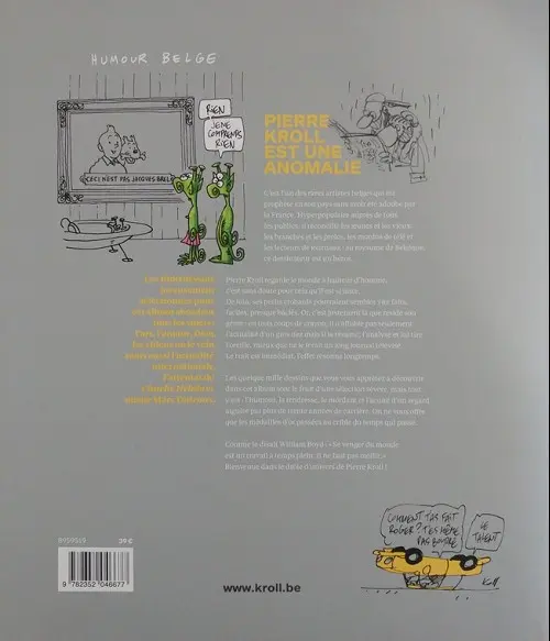 Verso de l'album C'est très drôle et d'ailleurs c'est belge !