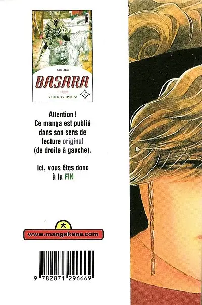 Verso de l'album Basara 16