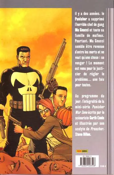 Verso de l'album Punisher Tome 14 La résurection de Ma Gnucci