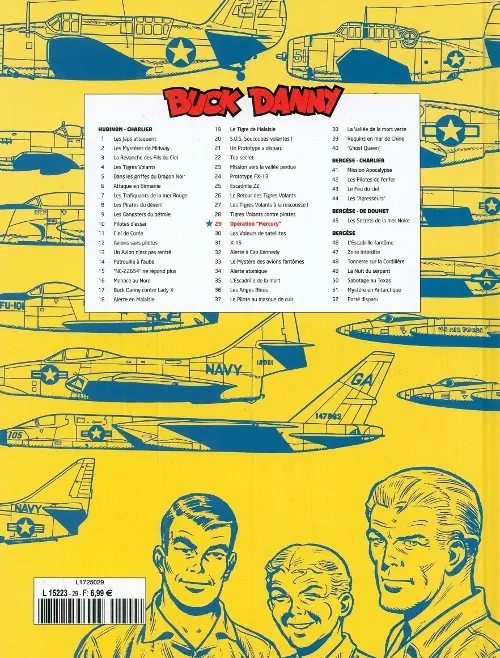 Verso de l'album Buck Danny Tome 29 Opération Mercury