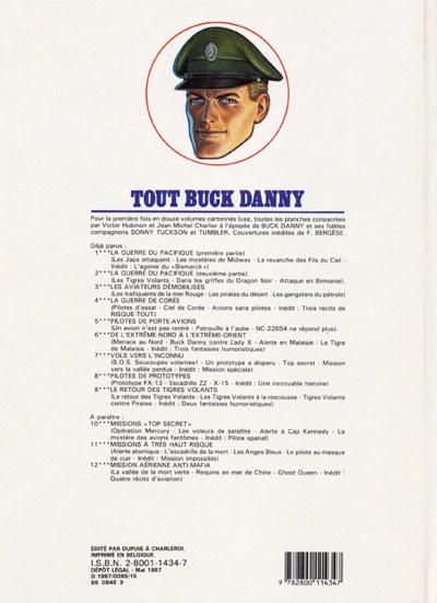Verso de l'album Tout Buck Danny Tome 9 Le retour des Tigres Volants
