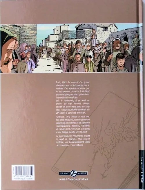 Verso de l'album Le Cahier à fleurs T1 Mauvaise orchestration