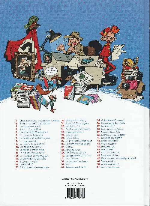 Verso de l'album Spirou et Fantasio Tome 45 Luna fatale