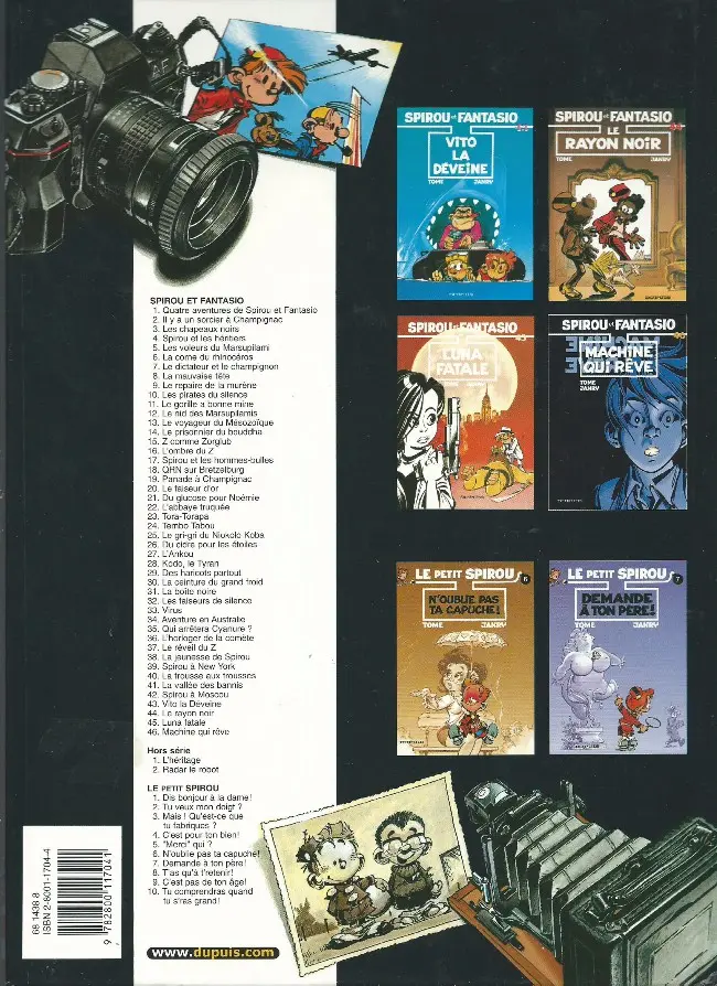 Verso de l'album Spirou et Fantasio Tome 41 La vallée des bannis