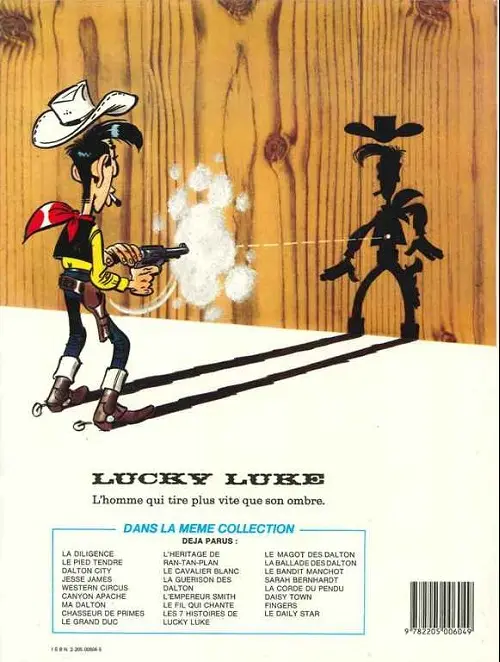 Verso de l'album Lucky Luke Tome 39 Chasseur de primes