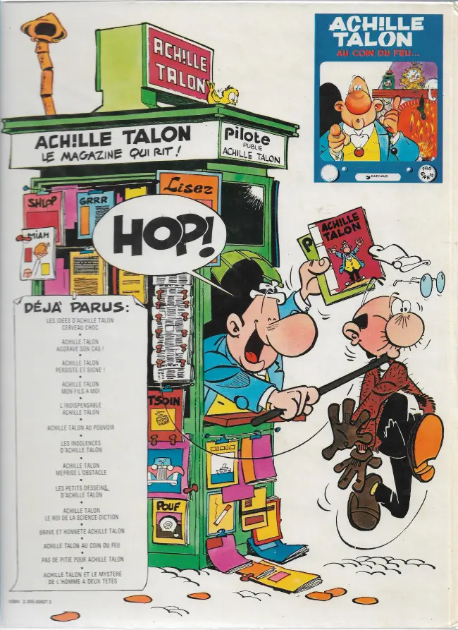 Verso de l'album Achille Talon Tome 8 Achille Talon méprise l'obstacle