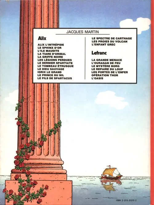Verso de l'album Alix Tome 12 Le fils de Spartacus