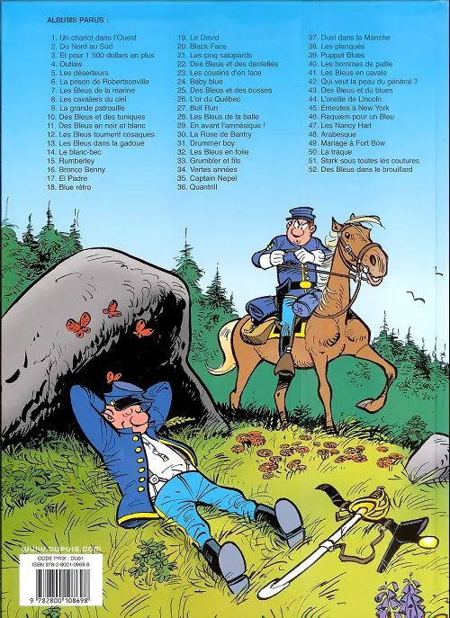 Verso de l'album Les Tuniques Bleues Tome 12 Les Bleus tournent cosaques