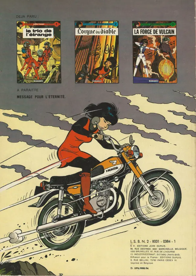 Verso de l'album Yoko Tsuno Tome 4 Aventures électroniques