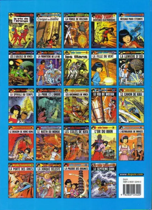 Verso de l'album Yoko Tsuno Tome 21 La porte des âmes