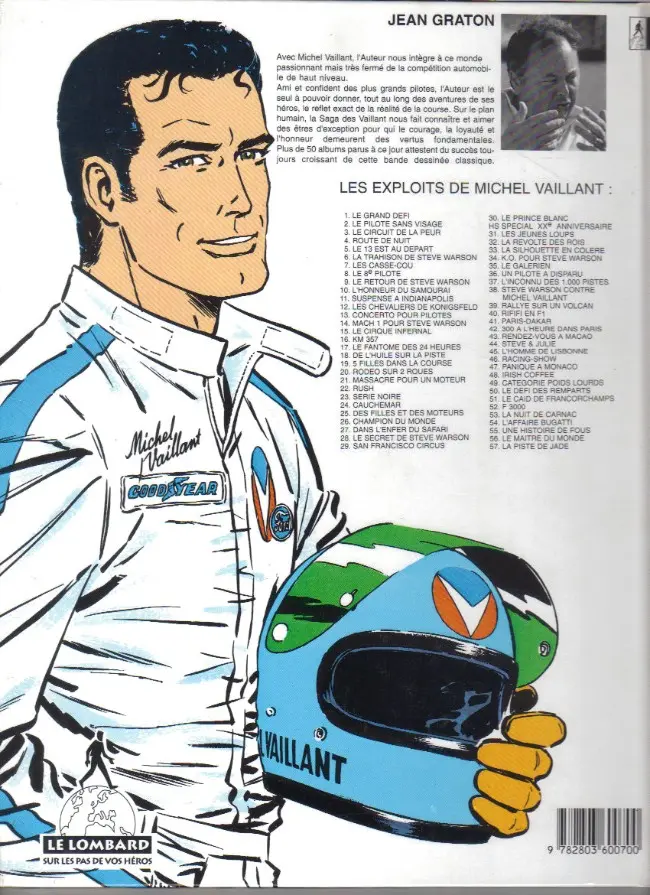 Verso de l'album Michel Vaillant Tome 27 Dans l'enfer du safari