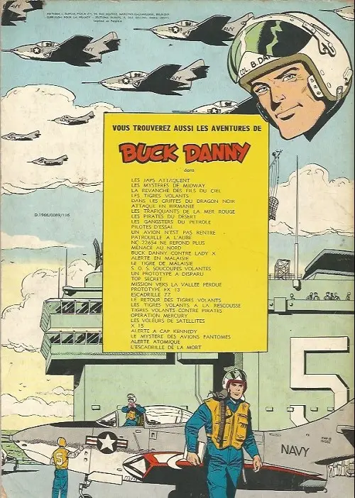 Verso de l'album Buck Danny Tome 19 Le Tigre de Malaisie
